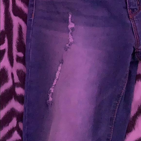 Dark Blue Ripped Jeans - Picture 4 of 6